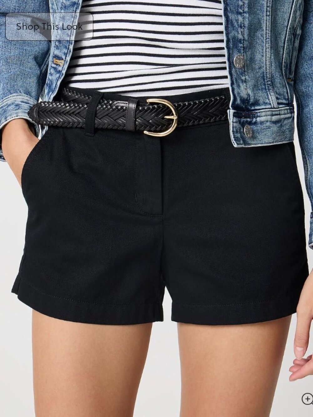 NWT Black Chino Shorts 3.5"